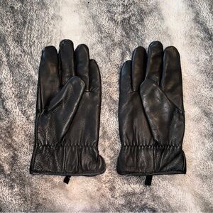 Classic Black Leather Ralph Lauren Men's Gloves
